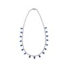 Kessaris-Sapphire Diamond Necklace