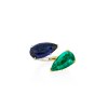 KESSARIS Sapphire & Emerald Statement Ring M4226