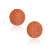 ANASTASIA KESSARIS Solar Maze Orange Titanium Diamond Earrings A.ER.AP0038