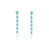 SUTRA Turquoise & Diamond Drop Earrings SKE181151