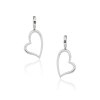 KESSARIS White Gold Heart Earrings SKE66176
