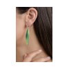 ANASTASIA KESSARIS Olive Leaves Titanium Diamond Earrings A.ER.MT0284