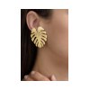 ANASTASIA KESSARIS Statement Gold Monstera Earrings SKP180267