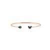 KESSARIS Butterfly Emerald Cuff Bracelet M4429