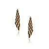 SKE.221748-Brown Ceramic and Diamond Earrings-SUTRA