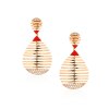 ETHO MARIA Rose Gold Ceramic Diamond Earrings SKE182904
