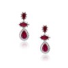 ANASTASIA KESSARIS Fancy Cut Ruby and Diamond Earrings SKP130387
