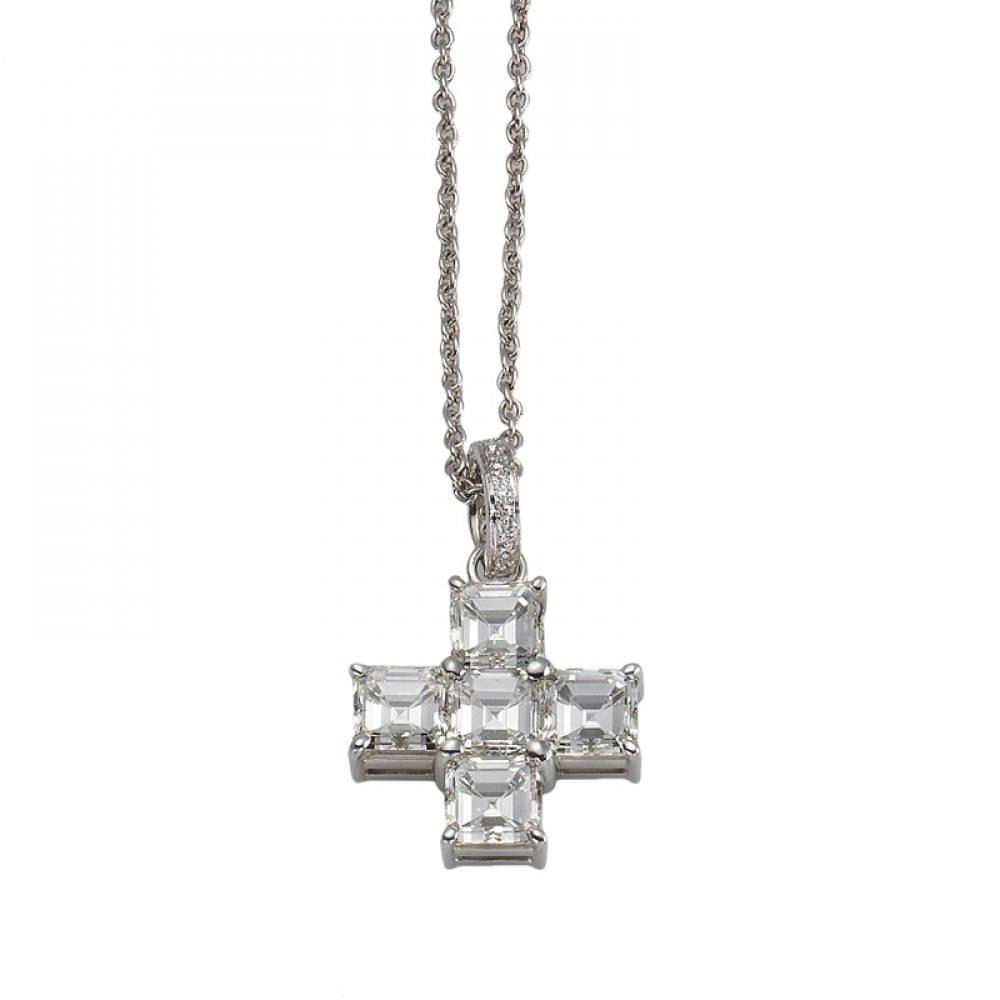 KESSARIS Diamond Cross Pendant STP103399