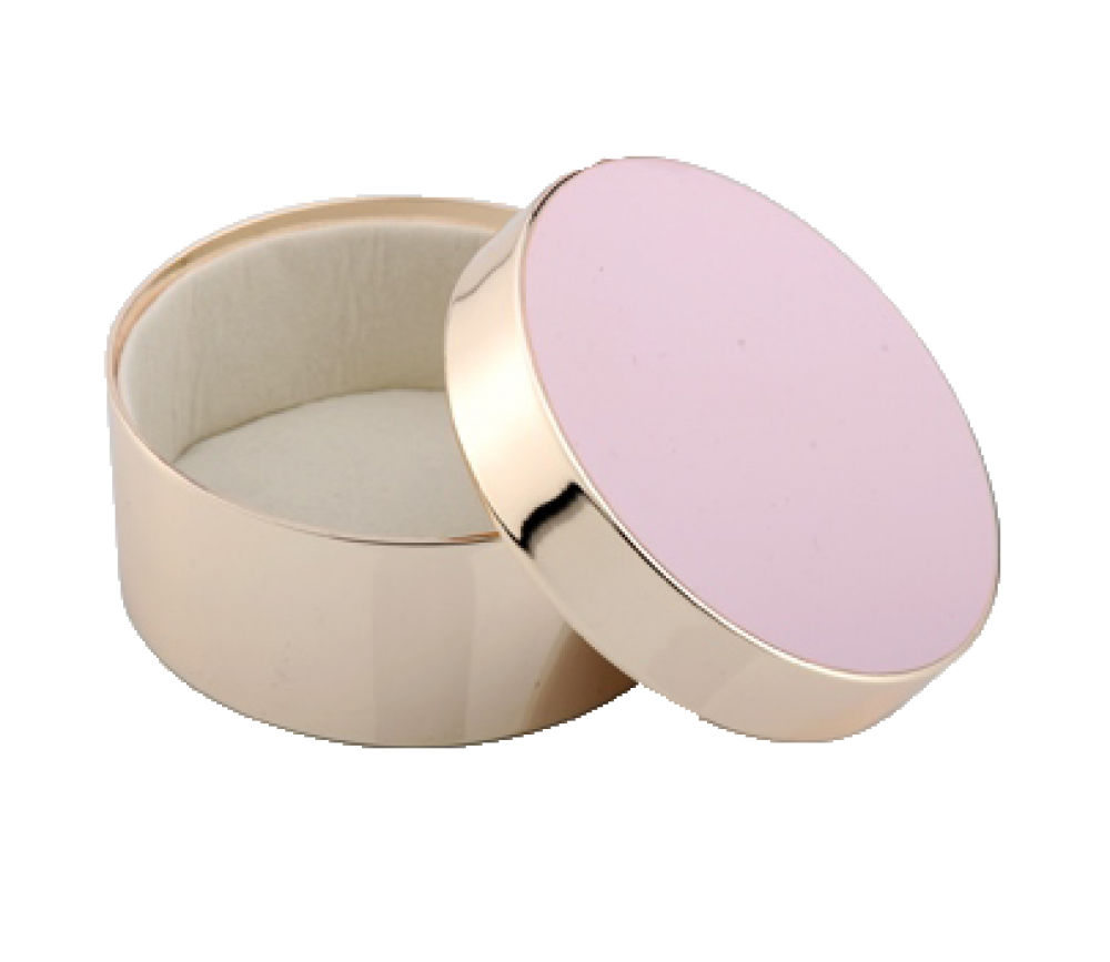 ADDISON ROSS Pink Round Jewelry Box BX1103