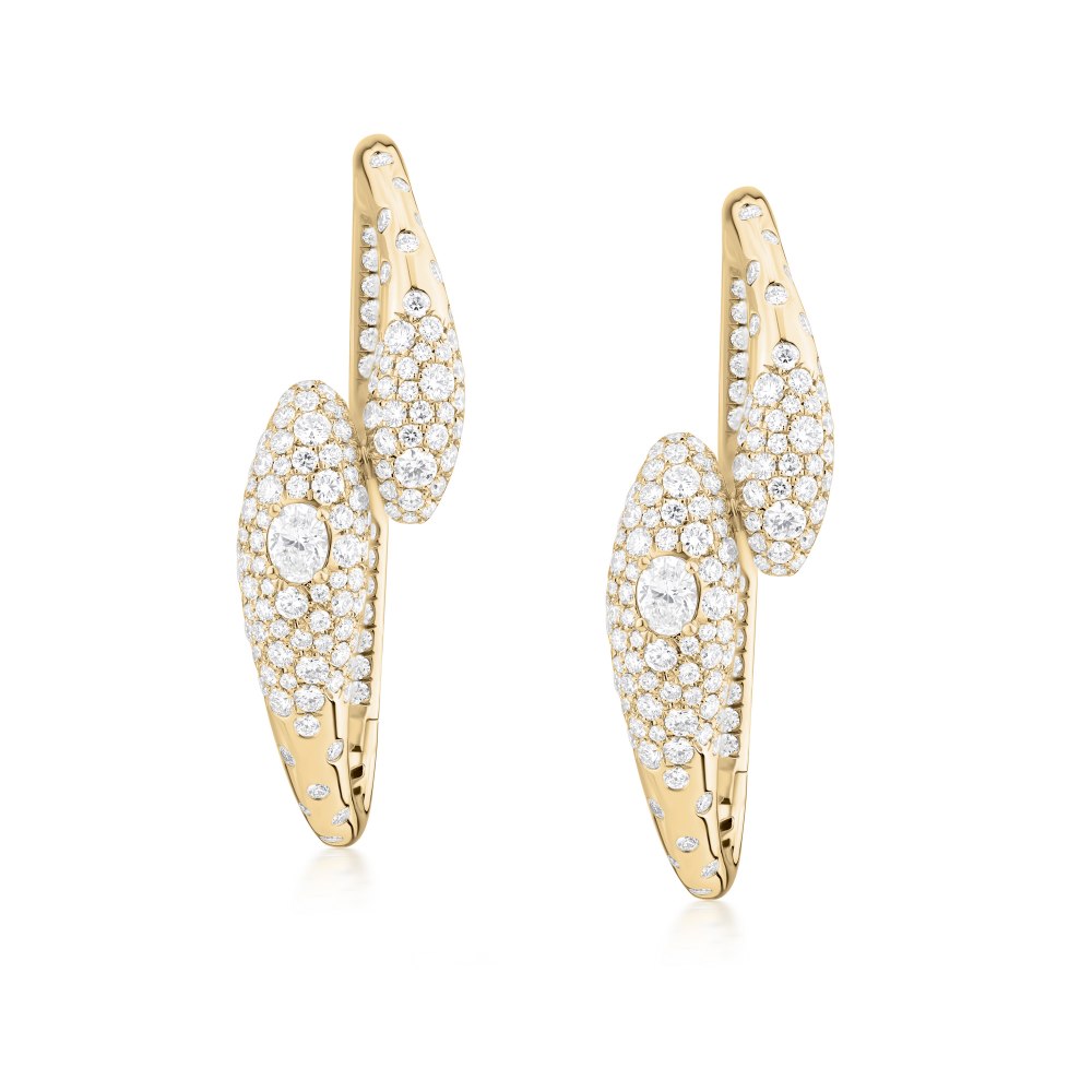 KESSARIS Gathering Light Diamond Earrings 