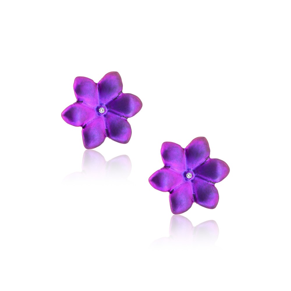 ANASTASIA KESSARIS - Water Lily Diamond Earrings
