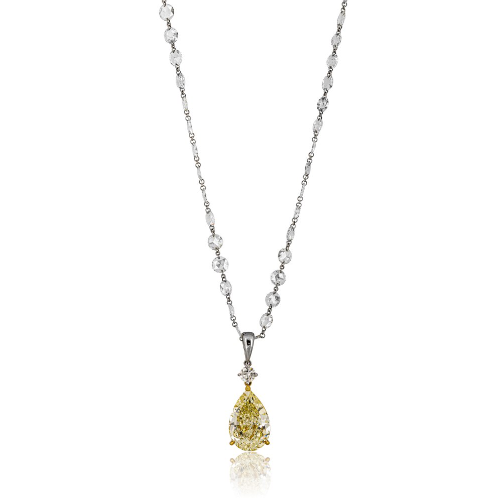 KESSARIS - Yellow Diamond Necklace