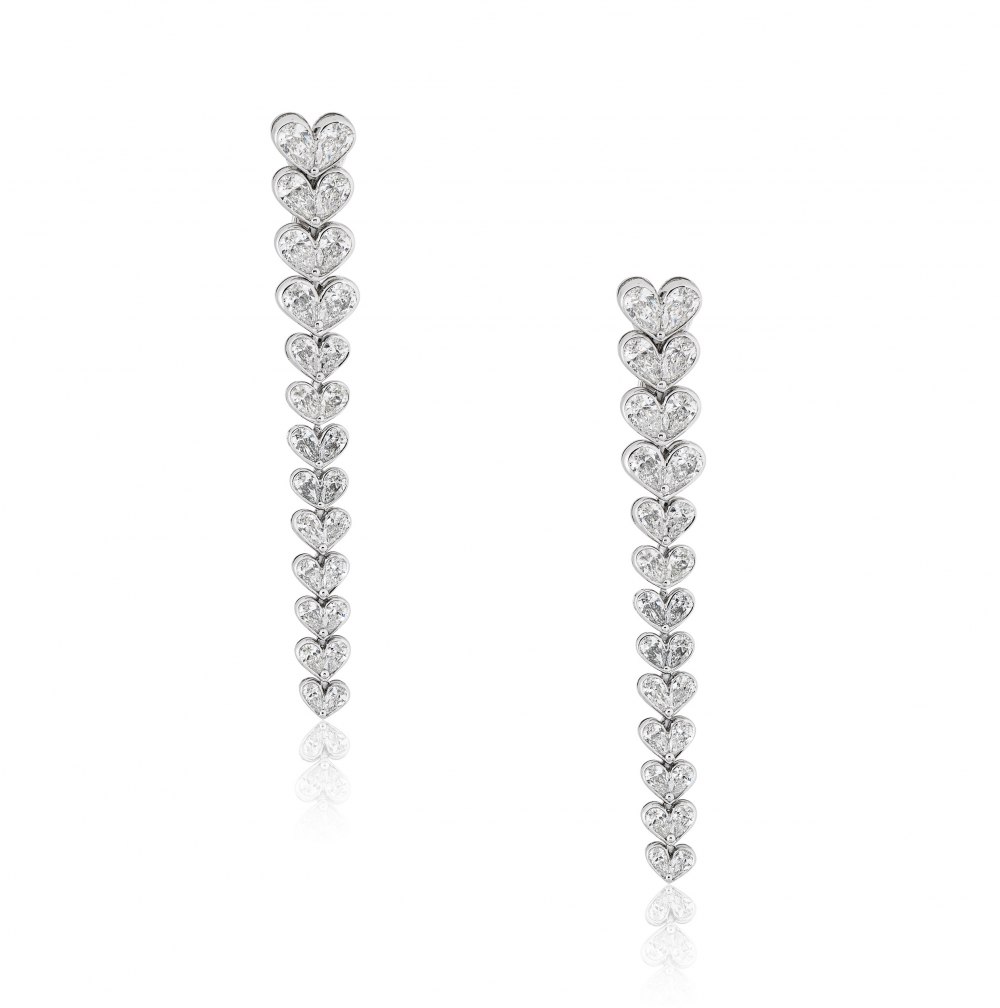 KESSARIS - Love Stream Diamond Earrings