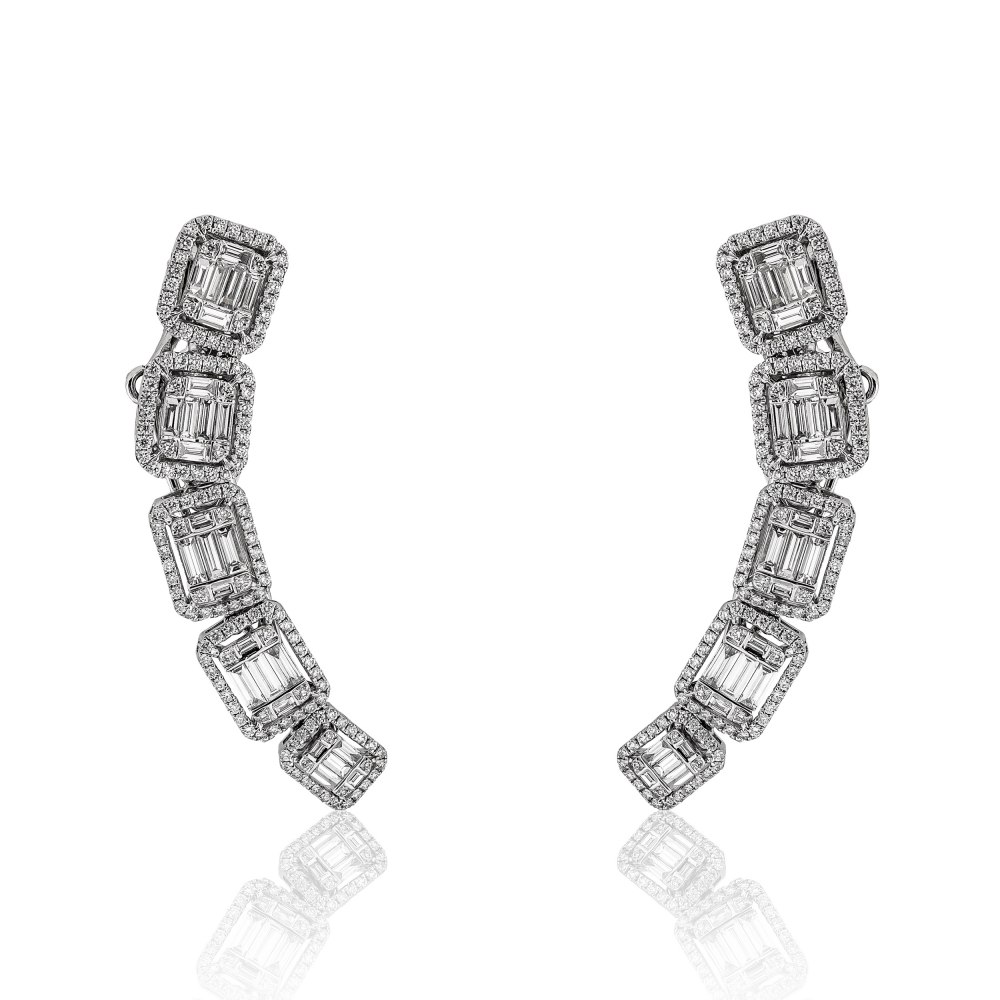 KESSARIS - Diamond Cuff Earrings
