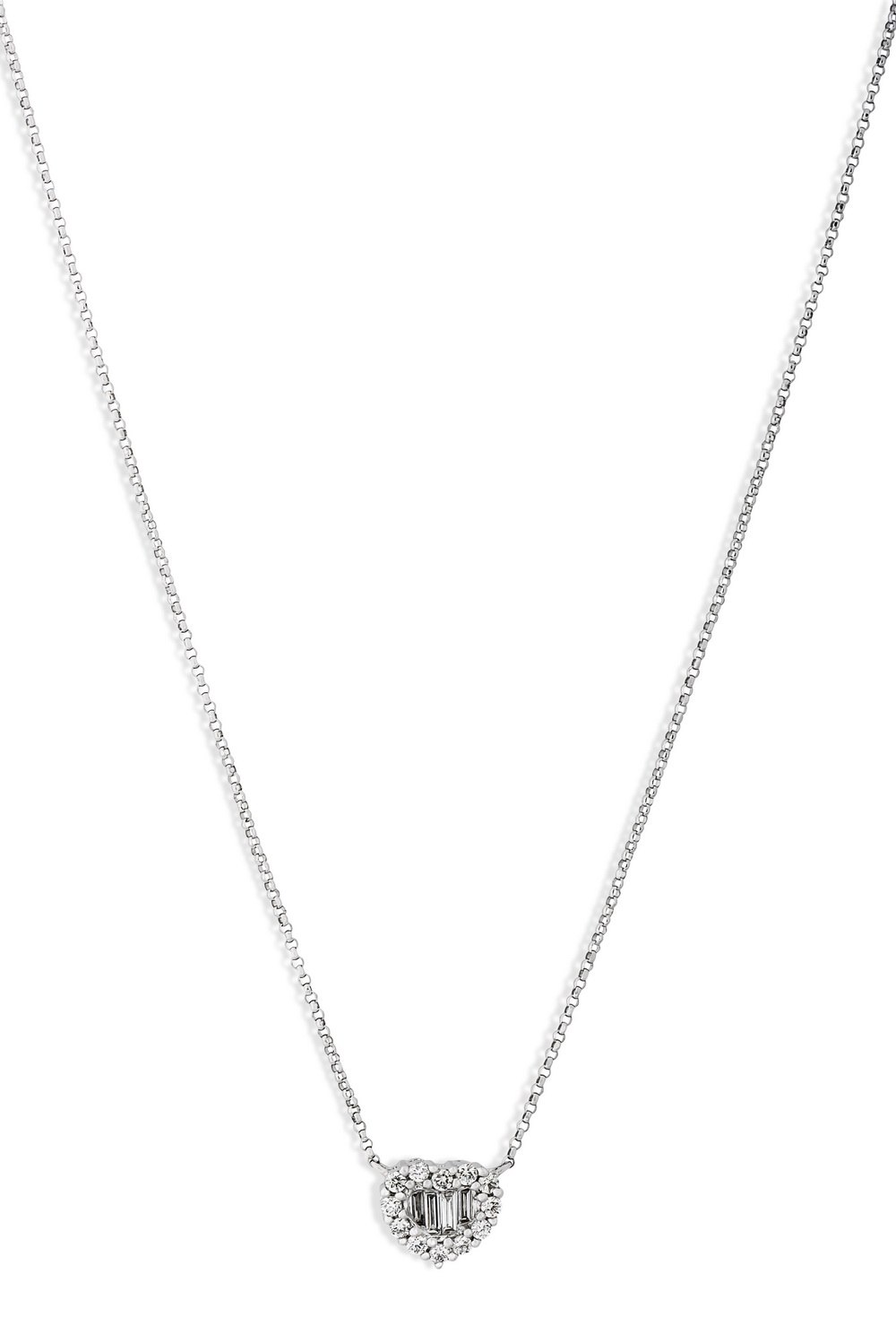 KESSARIS Heart Diamond Cluster Pendant Necklace KOE161526