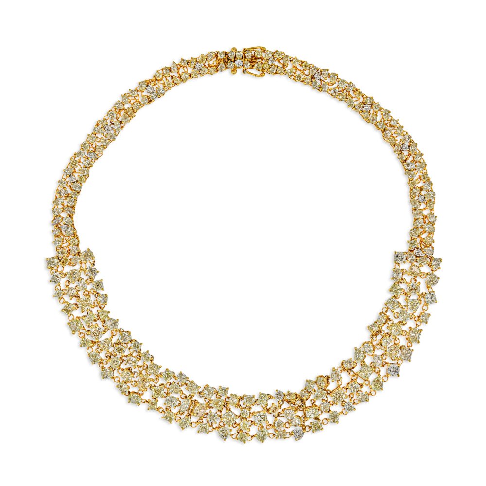 KESSARIS Rose & Brilliant Cut Diamond Necklace KOP172156