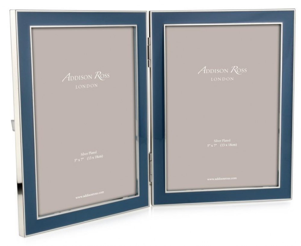 ADDISON ROSS Raf Blue Double Picture Frame FR1121