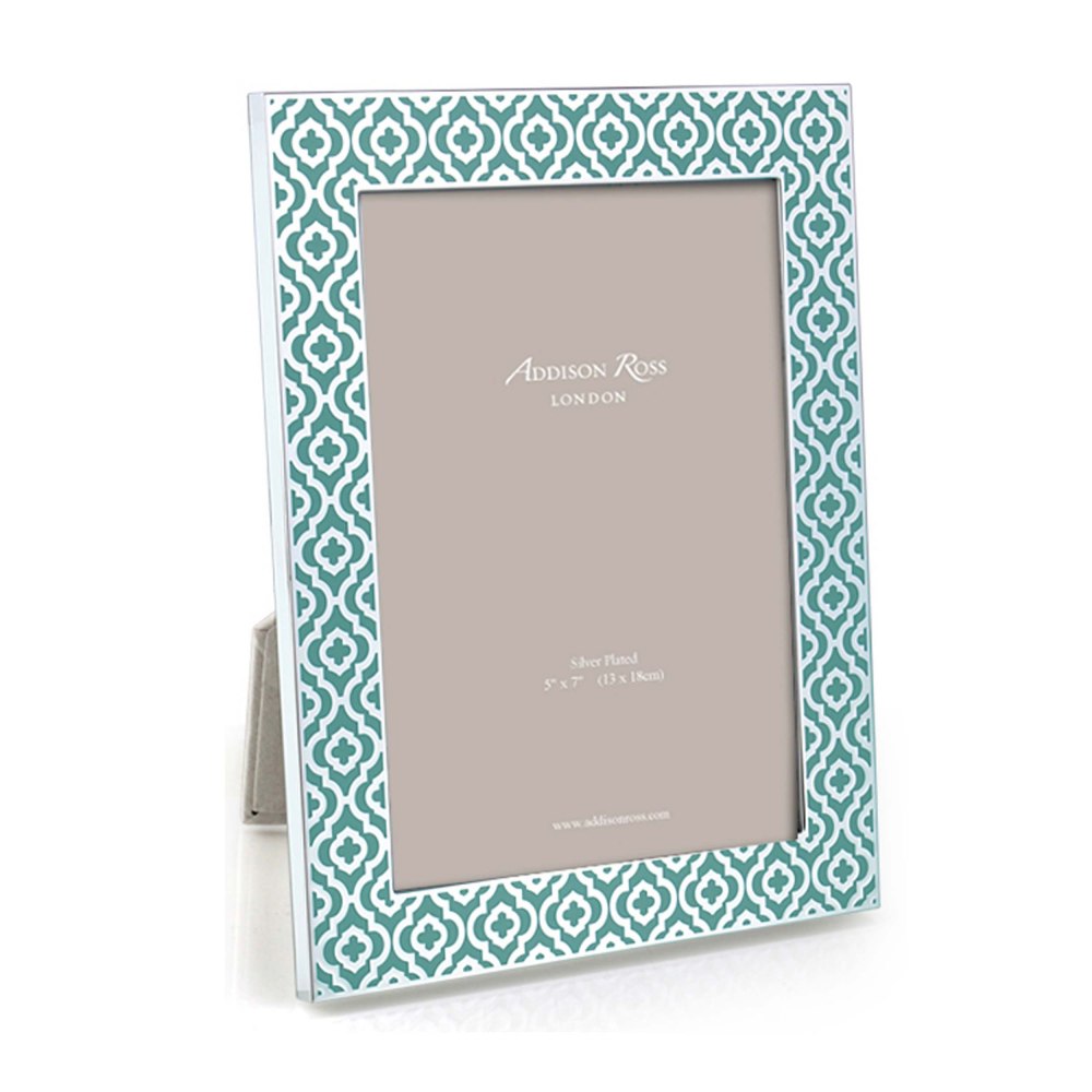 ADDISON ROSS Turquoise Picture Frame with Motif FR1429