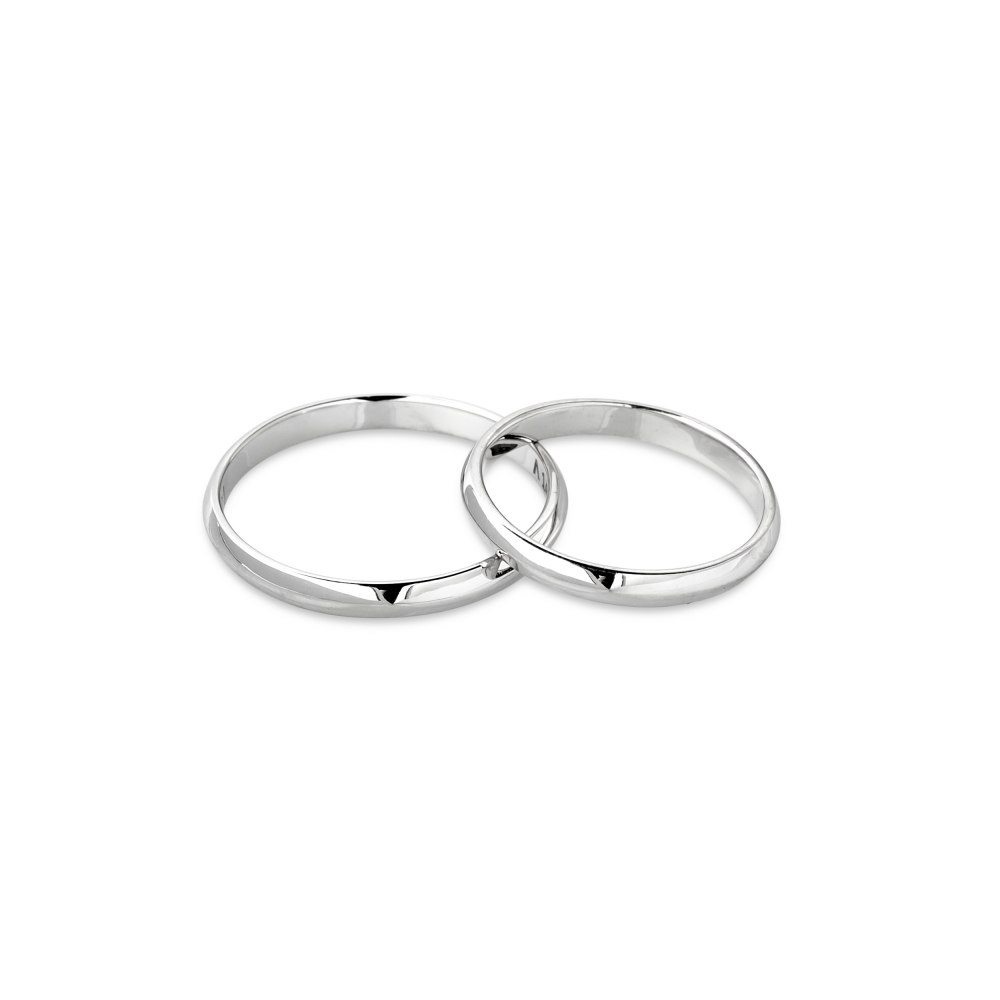 KESSARIS D-Shaped Wedding Bands