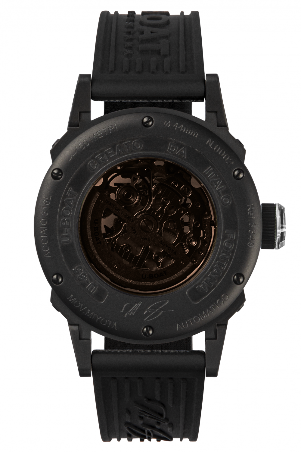 3349-U-65 AUTOMATIC 44mm PVD WHITE-UBOAT-Caseback