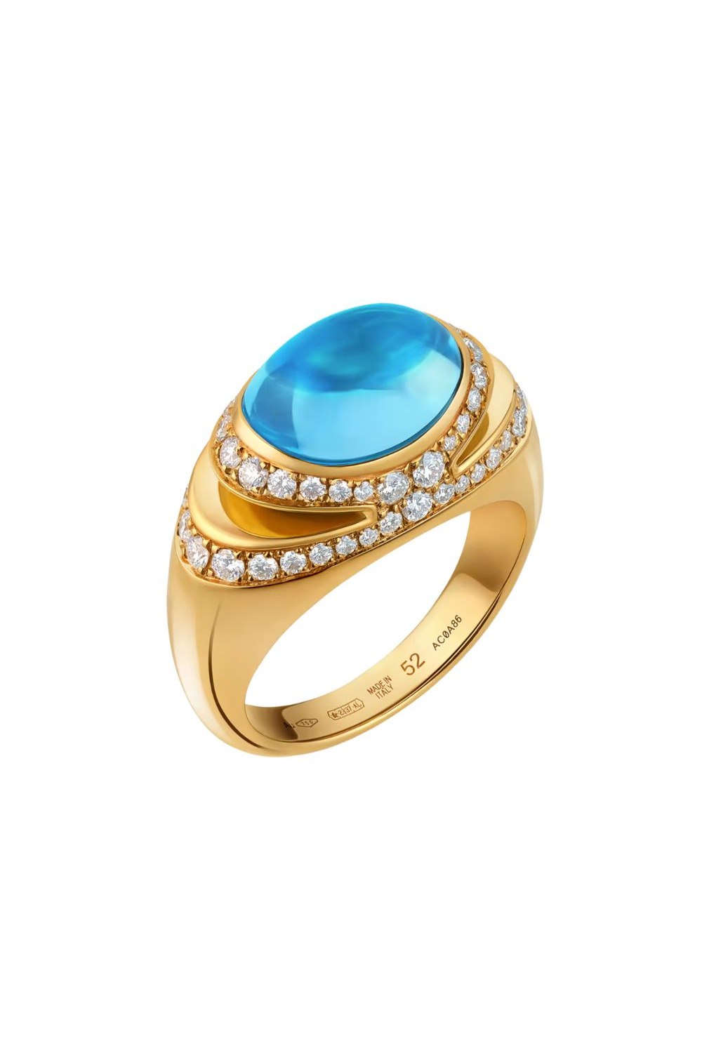 361849-Bvlgari Cabochon Ring-Front