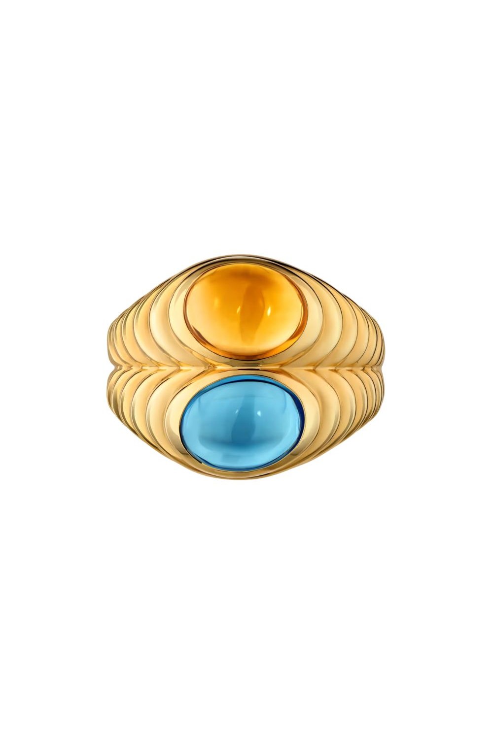 Doppio Baccellato Ring
