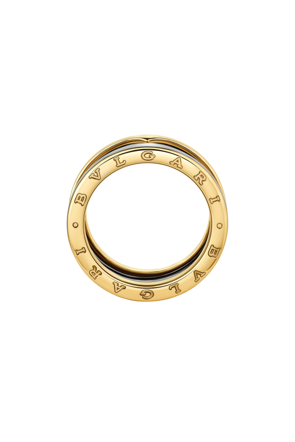 B.zero1 Gold & Steel Two-Band Ring