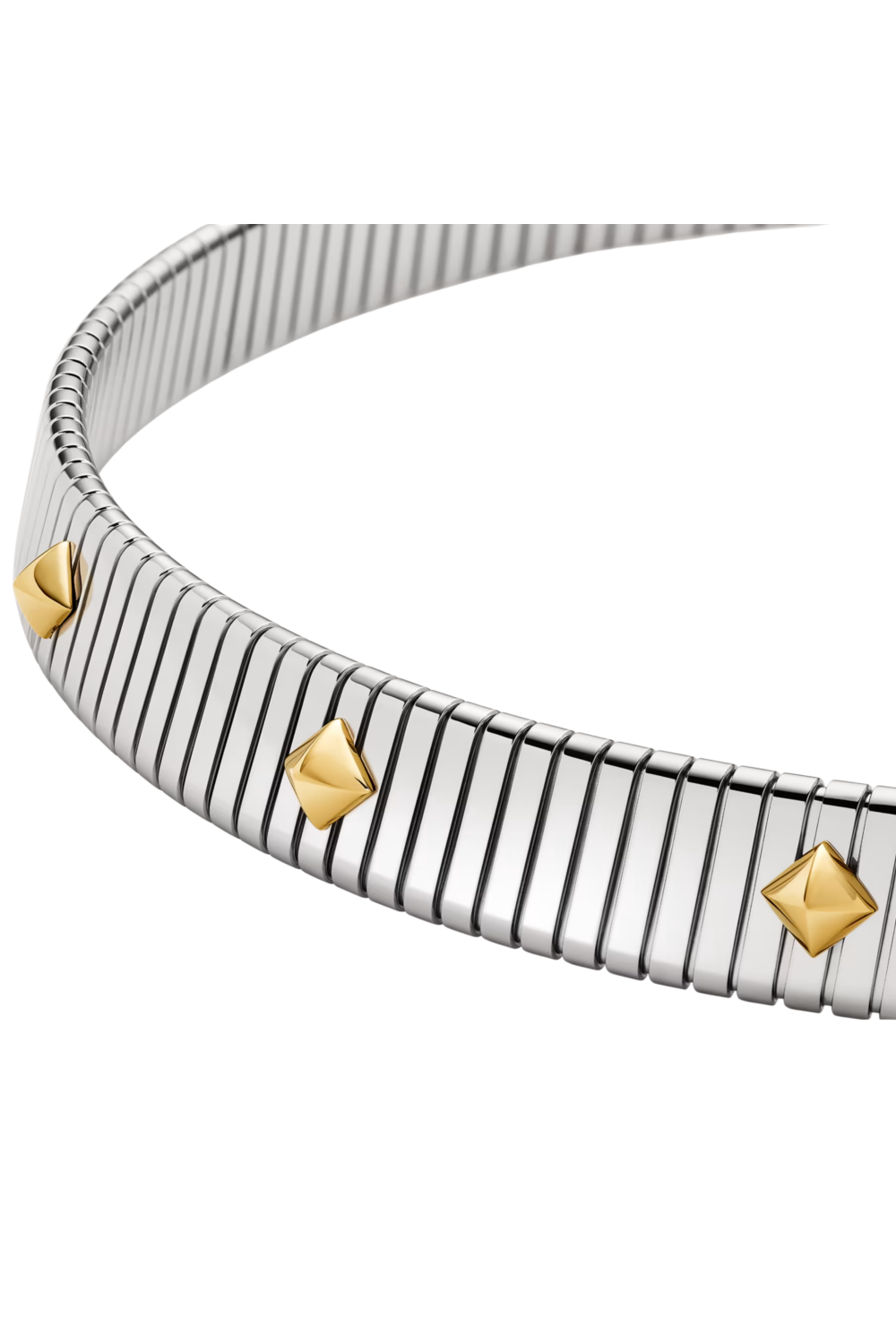 Bvlgari Tubogas Gold & Steel Necklace