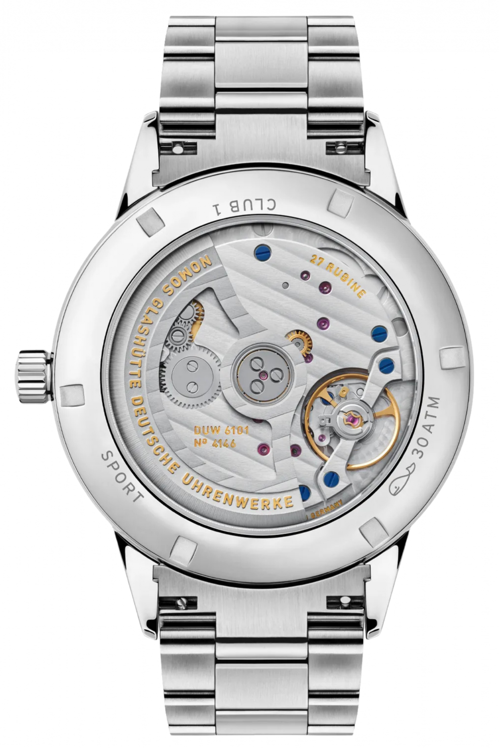 781-Club Sport Neomatik 42 Date Black-NOMOS-Caseback