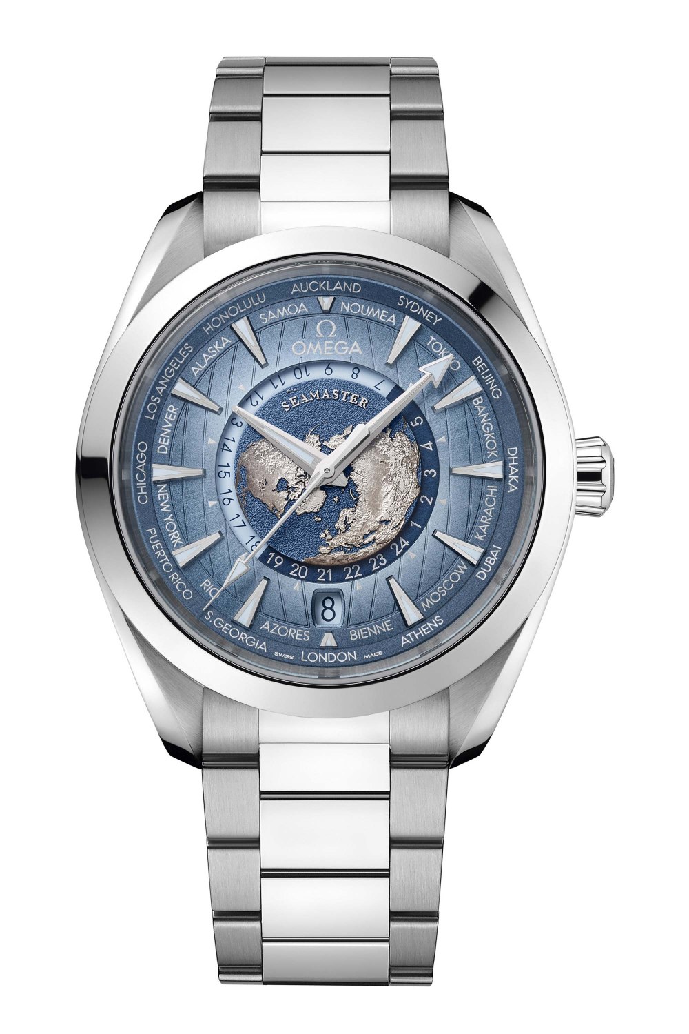 OMEGA - Aqua Terra 150M Co-Axial Master Chronometer GMT Worldtimer 43MM