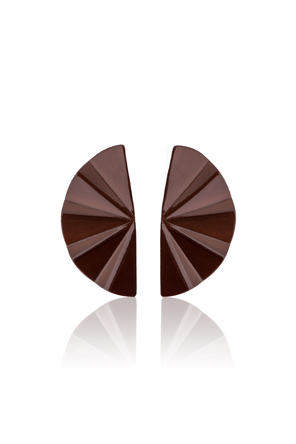 ANASTASIA KESSARIS - Geisha Nanoceramic Brown Earrings Medium