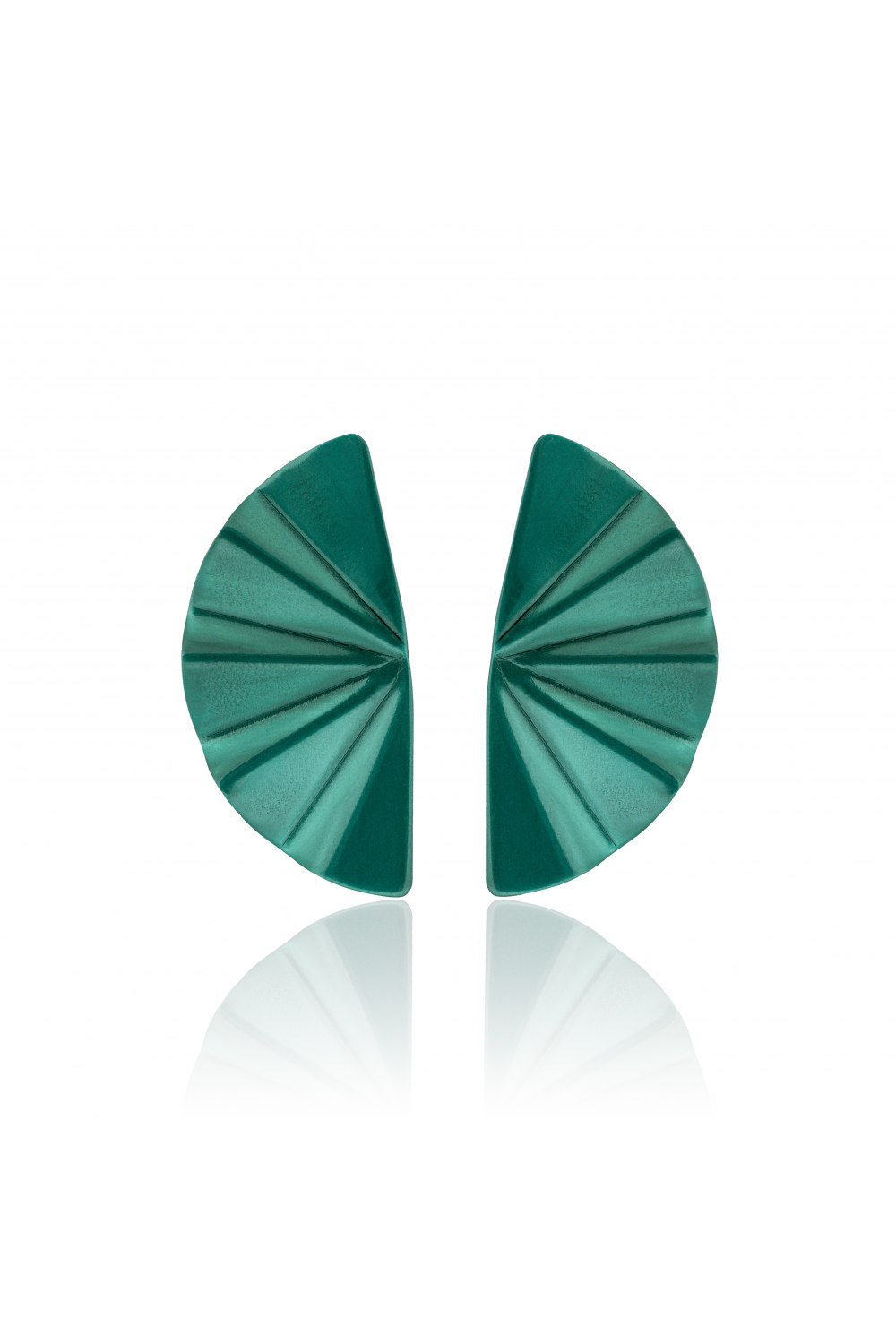 ANASTASIA KESSARIS - Geisha Nanoceramic Aquamarine Titanium Earrings Medium