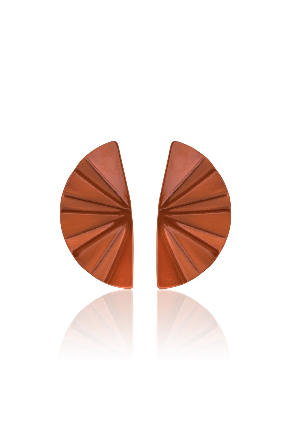 ANASTASIA KESSARIS - Geisha Nanoceramic Orange Titanium Earrings Medium