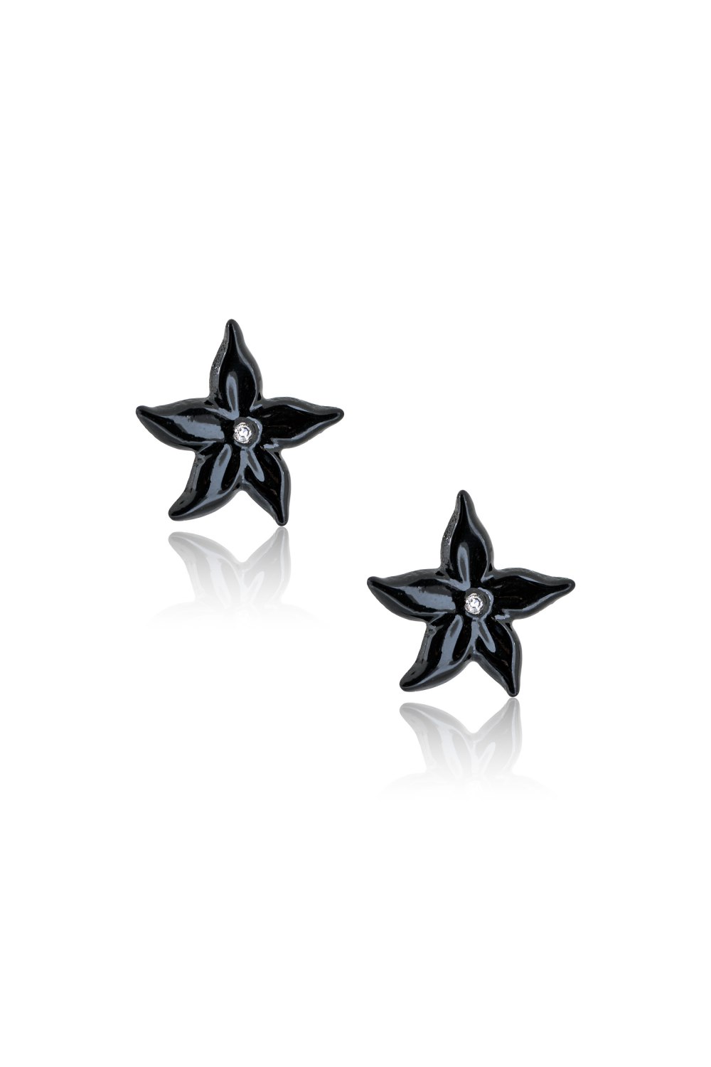 ANASTASIA KESSARIS - Black Starfish Diamond Earrings