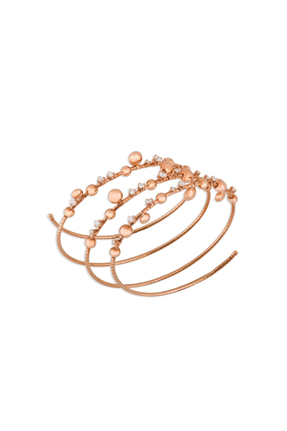 MATTIA CIELO - Drops Diamond Spiral Bracelet