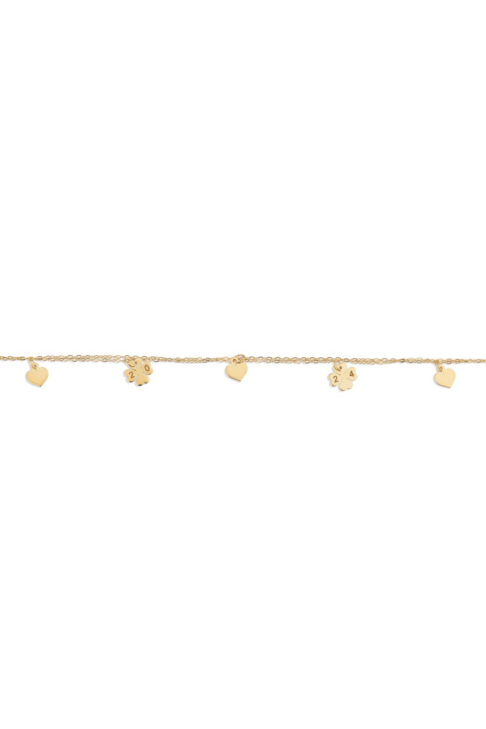 KESSARIS - Lucky 2024 Charming Golden Bracelet