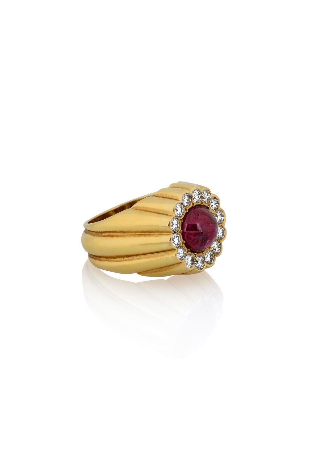 KESSARIS - Vintage Ruby Diamond Ring