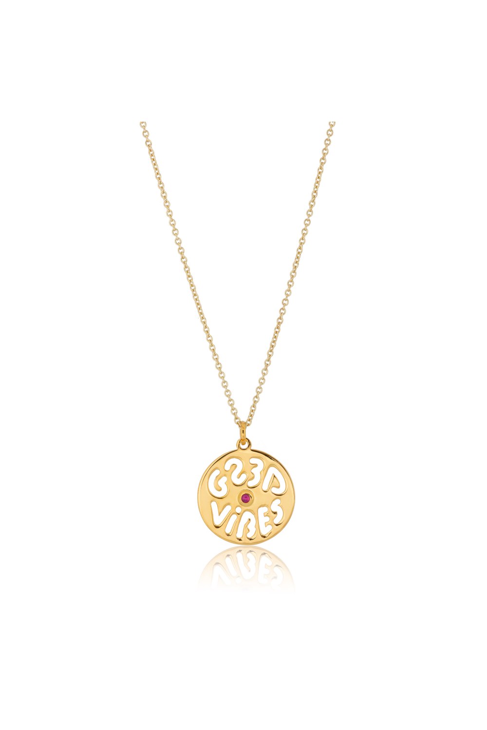 KESSARIS - Lucky Charm 2023 Good Vibes Necklace Gold Plated