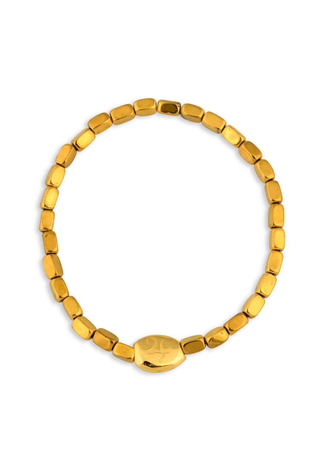 KESSARIS - Lucky Charm Feel the 24 Thunder Hematite Beaded Bracelet
