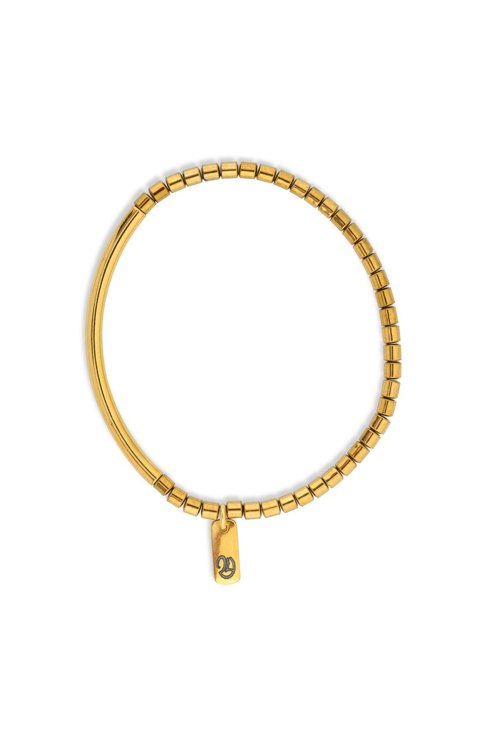 KESSARIS - Lucky Charm Happy 24 Hematite Bracelet