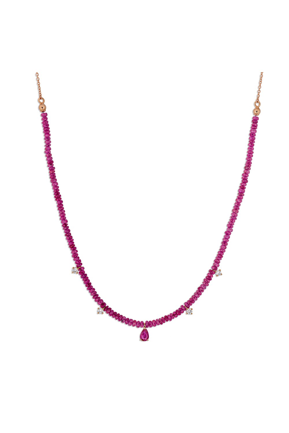 KESSARIS - Ruby Diamond Necklace