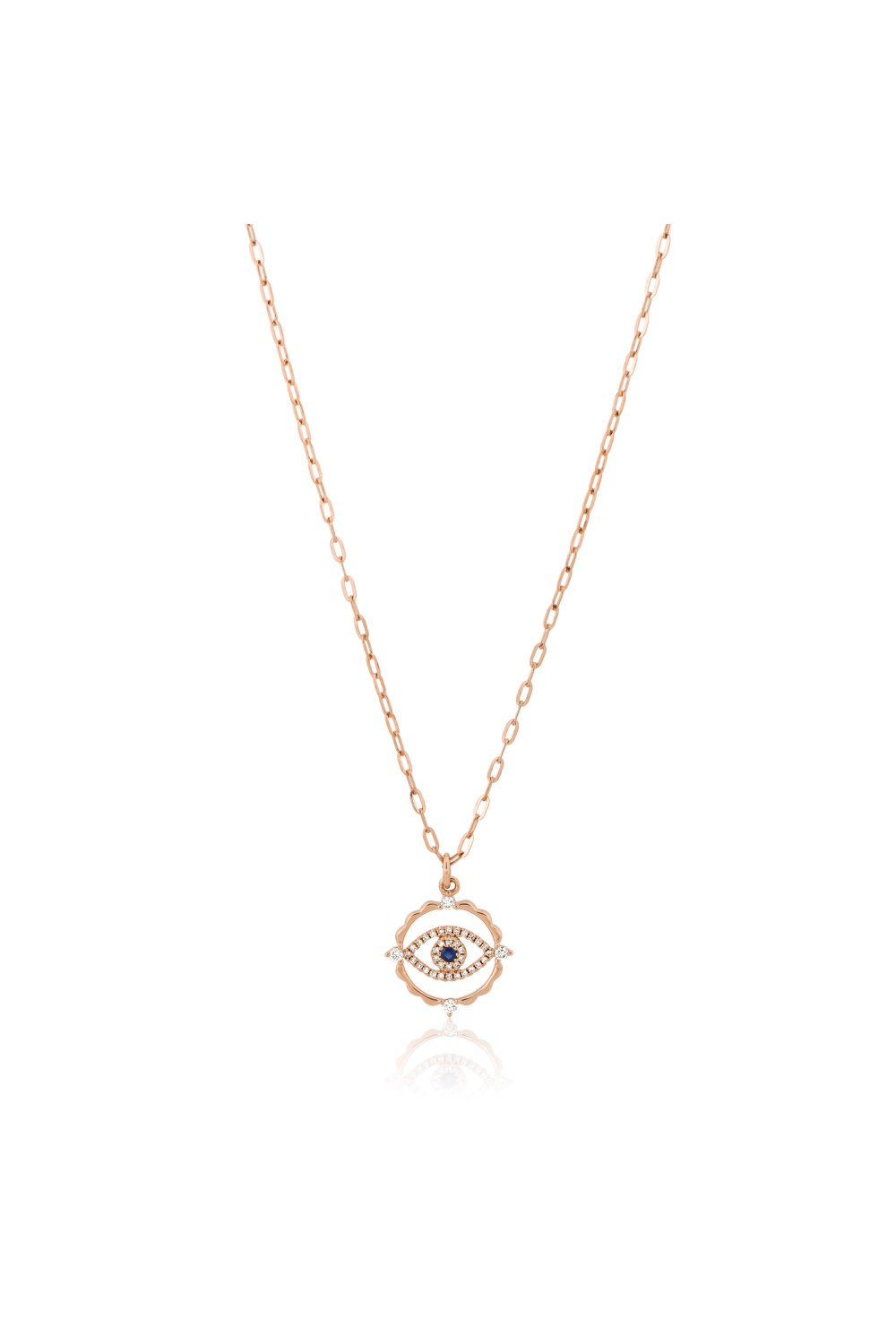 KESSARIS - Encircled Evil Eye Pendant Necklace 