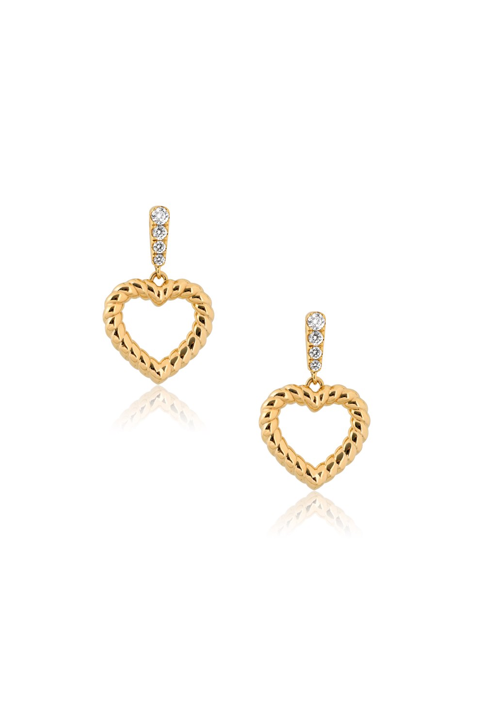 KESSARIS - Heart's Desire Drop Earrings