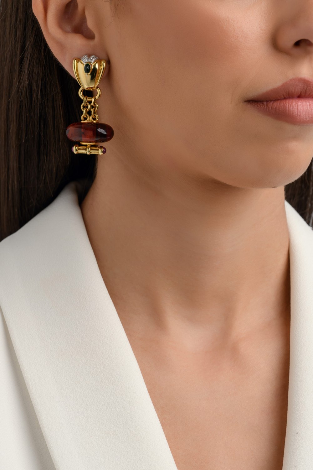 KESSARIS - Nefertiti Golden Earrings