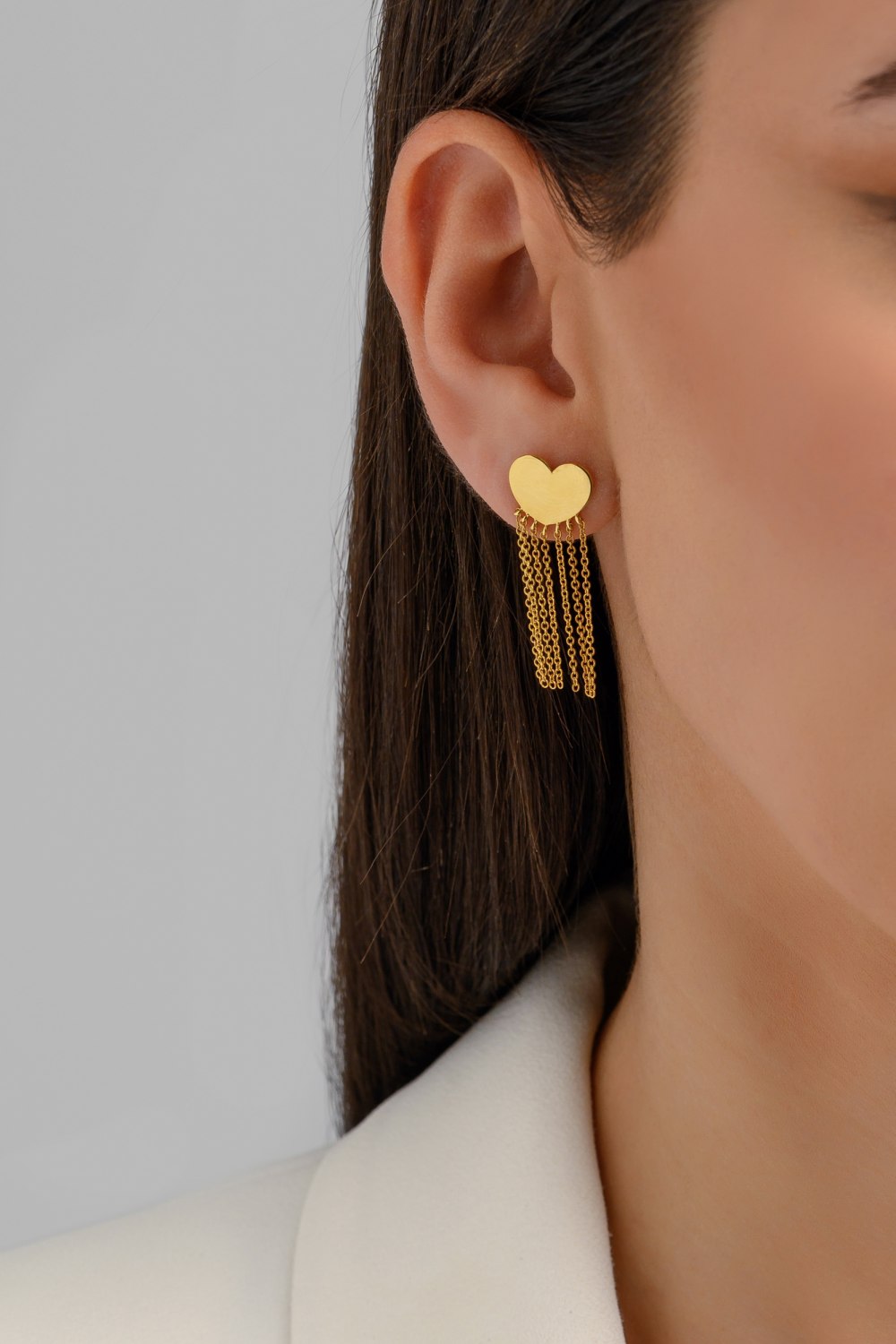 ANASTASIA KESSARIS - Mini Hearts Earrings