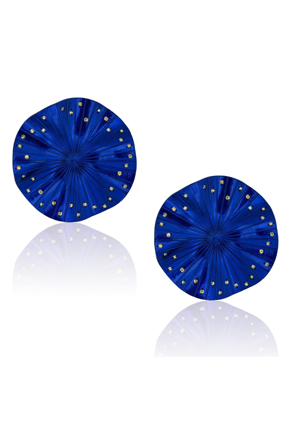 Disco Clique Blue Titanium Sapphire Earrings