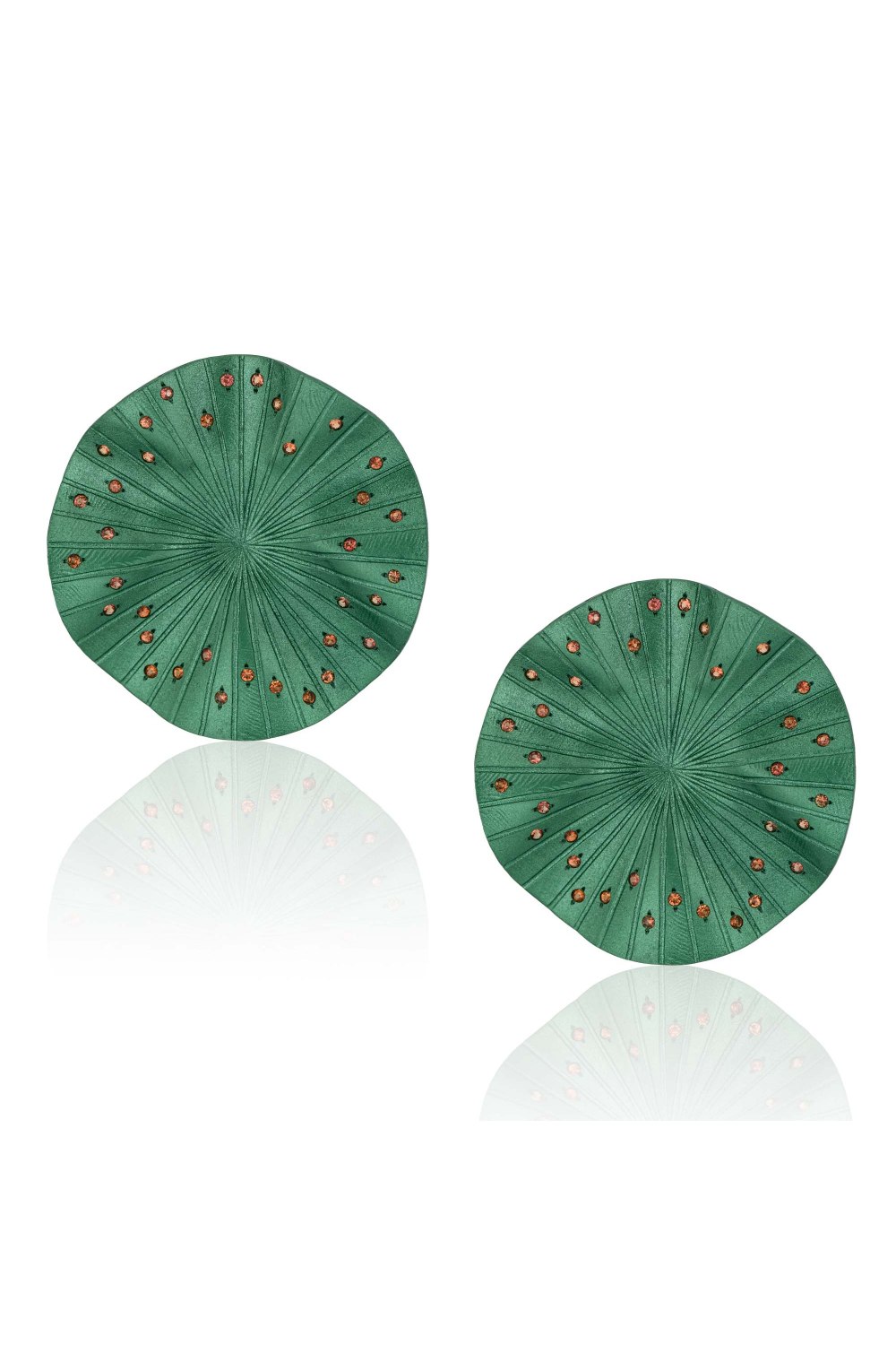 Disco Clique Green Titanium Sapphire Earrings