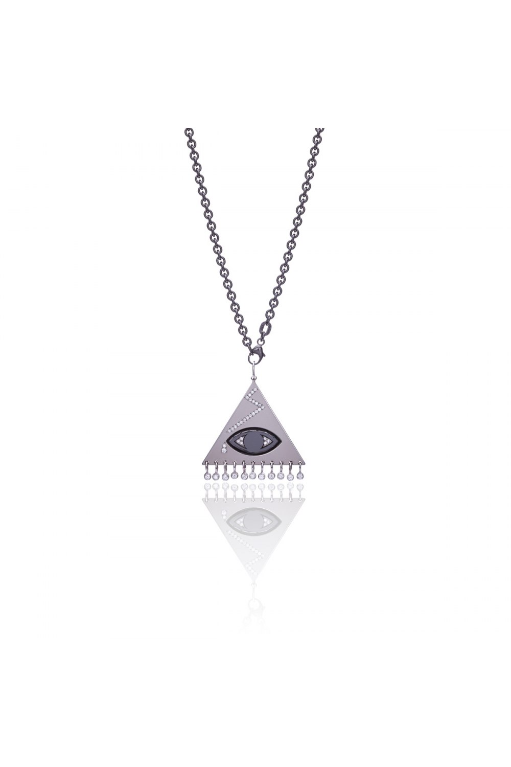 Eye Titanium Diamond Pendant