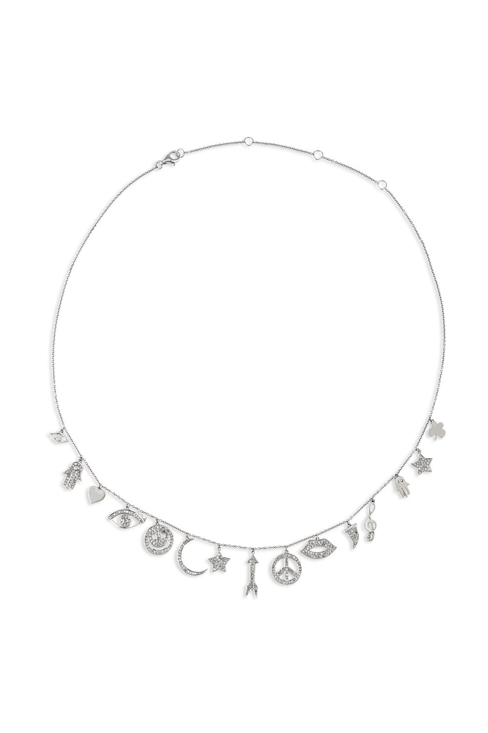 Multi Charm Diamond Necklace