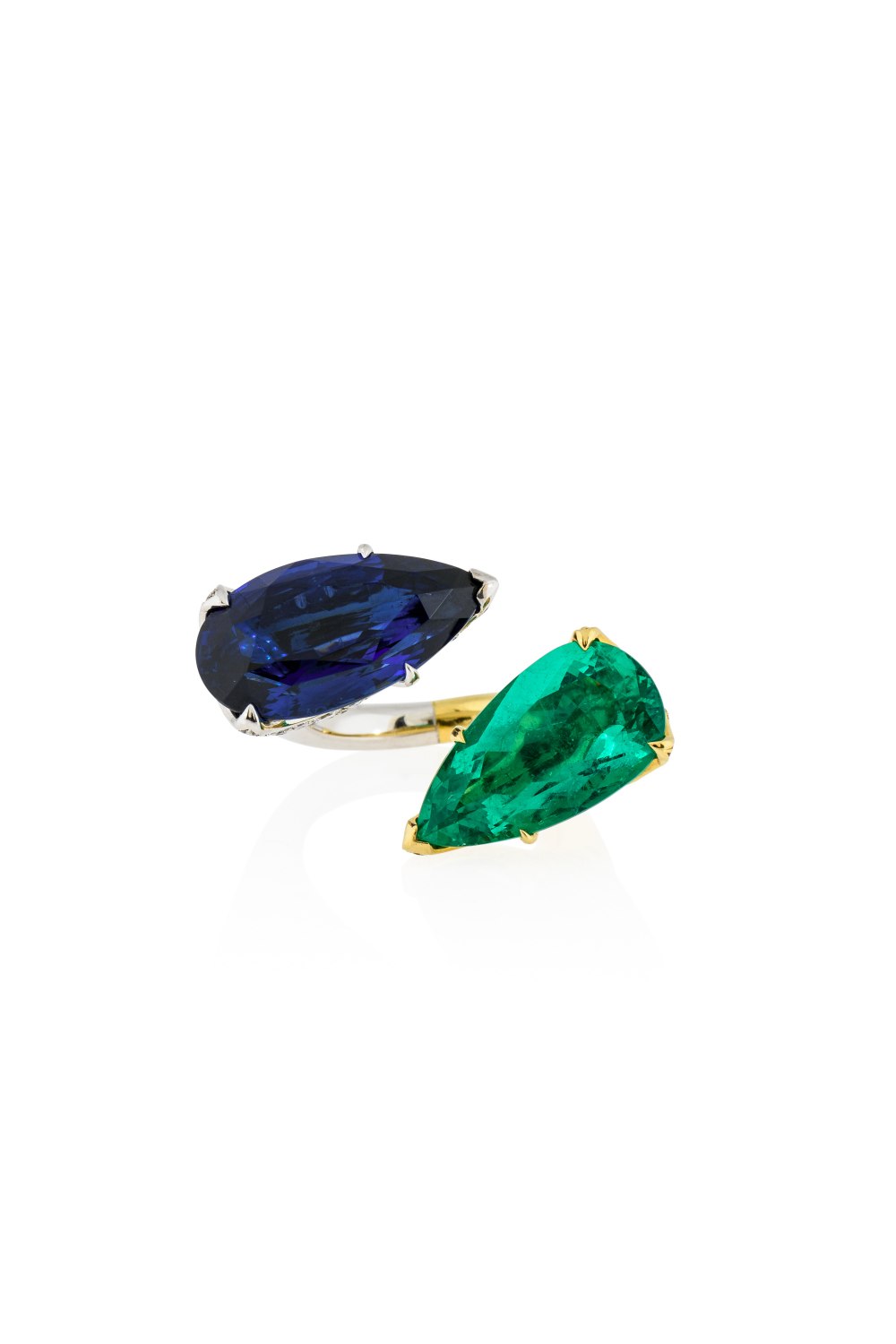 Sapphire & Emerald Statement Ring
